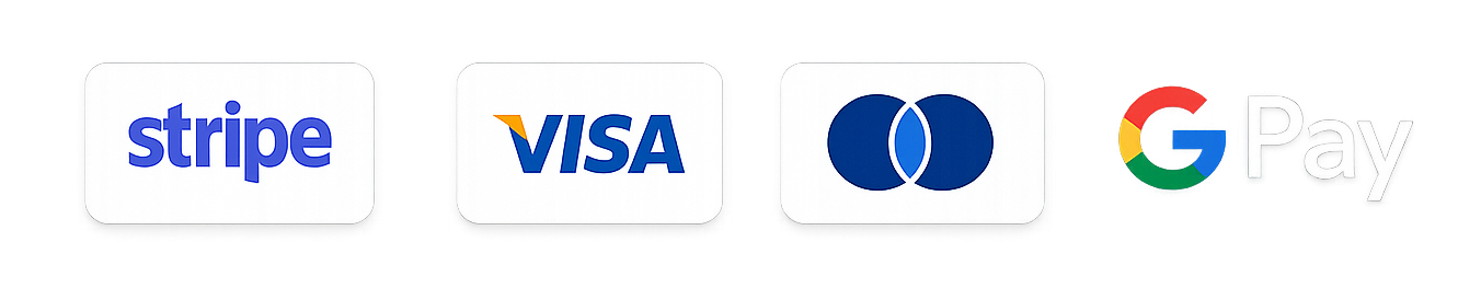 Secure payment by Stripe